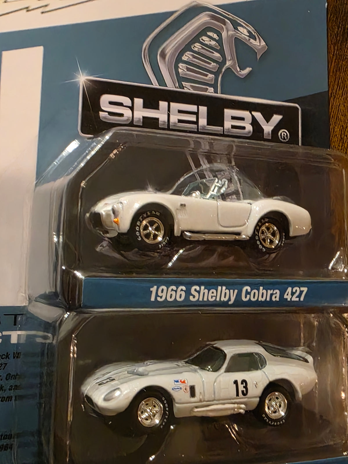 JOHNNY LIGHTNING WHITE LIGHTNING CHASE SHELBY 2 PACK