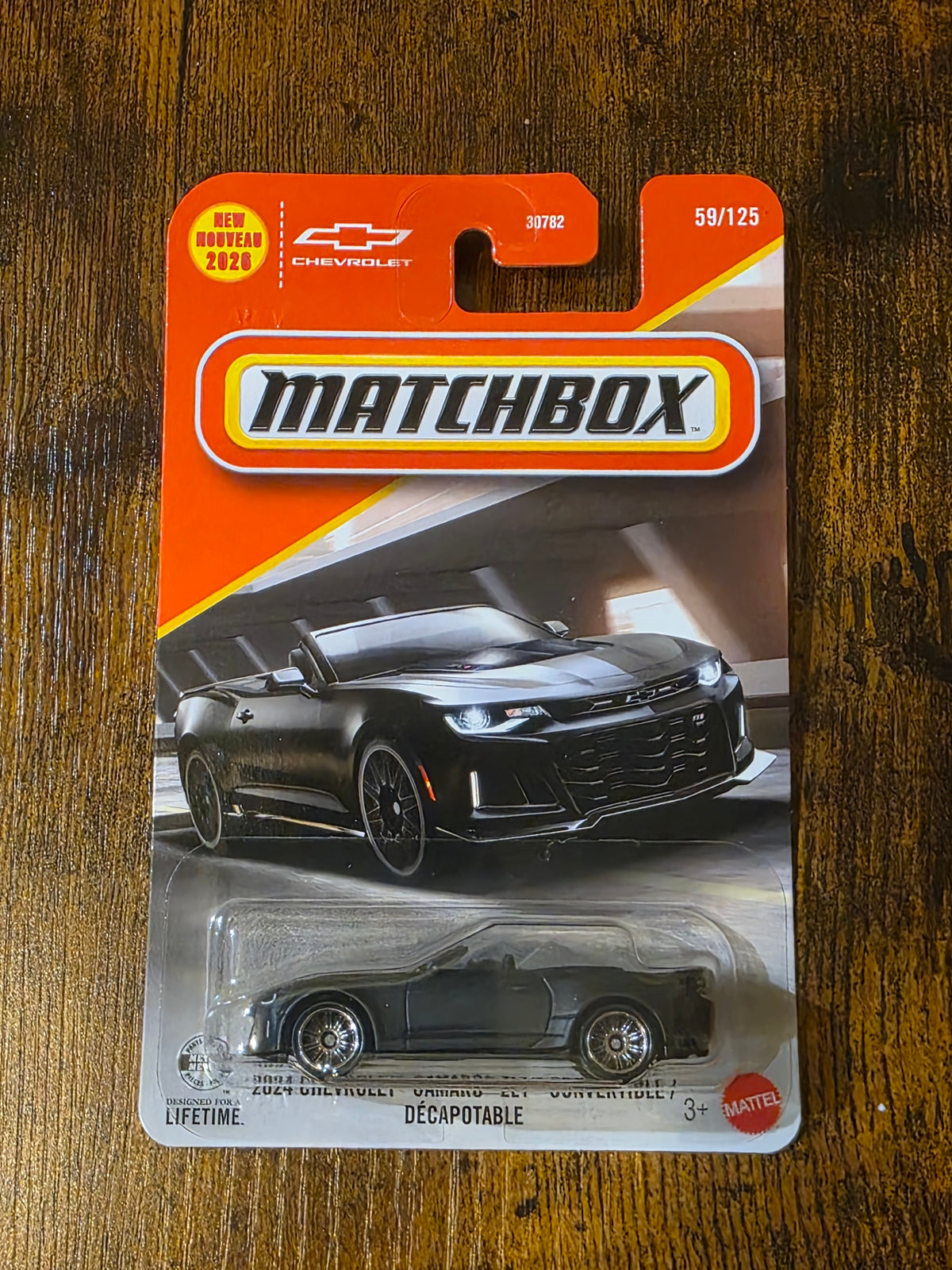 MATCHBOX 2024 CHEVROLET CAMARO ZL1 CONVERTIBLE