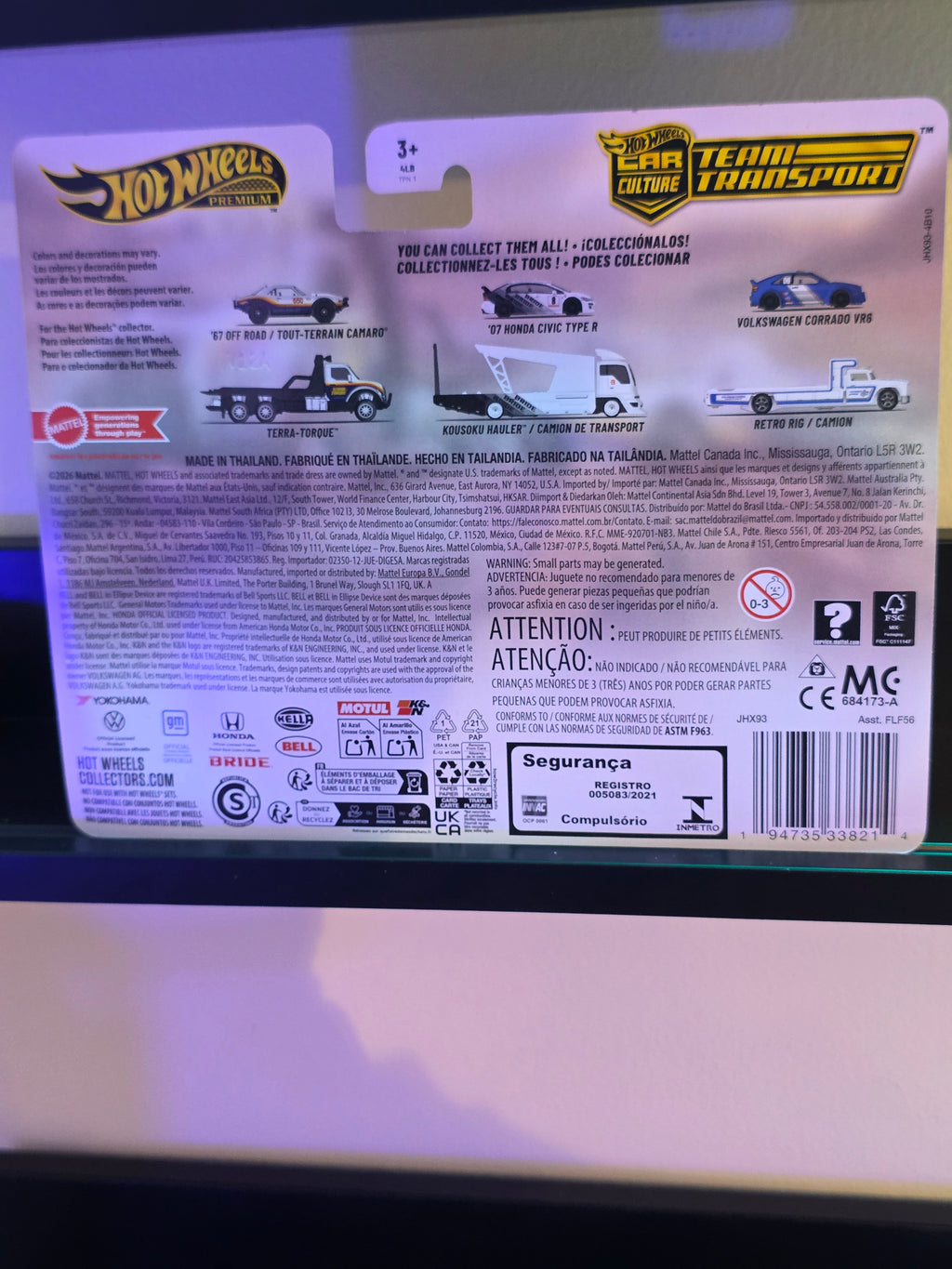 HOT WHEELS PREMIUM '67 OFF ROAD TOUT-TERRRAIN CAMARO