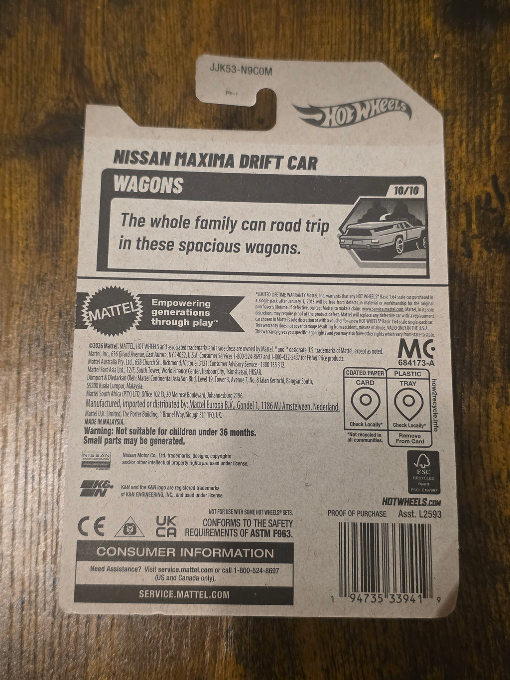 HOT WHEELS NISSAN MAXIMA DRIFT CAR