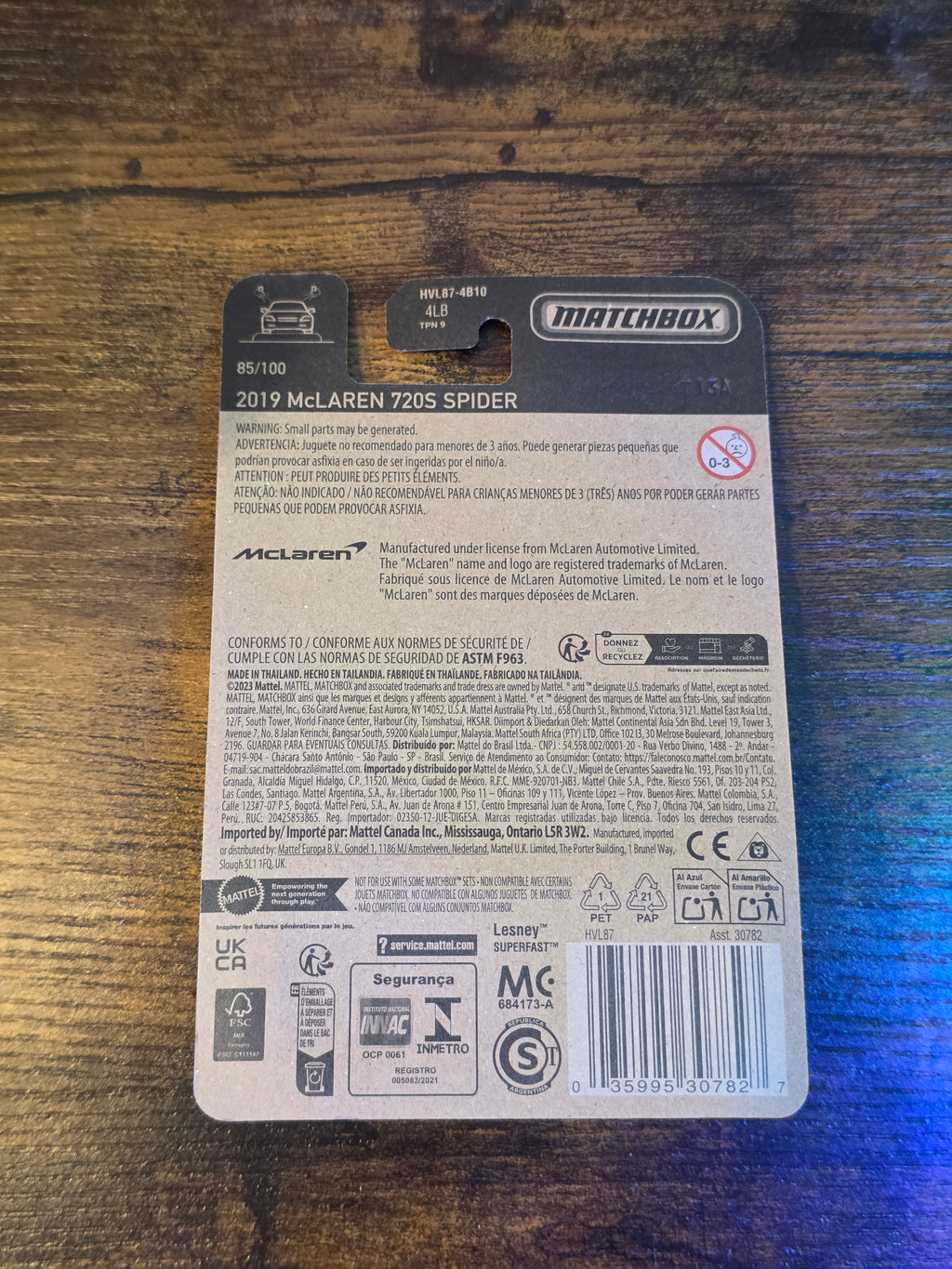 MATCHBOX 2019 McLAREN 720S SPIDER