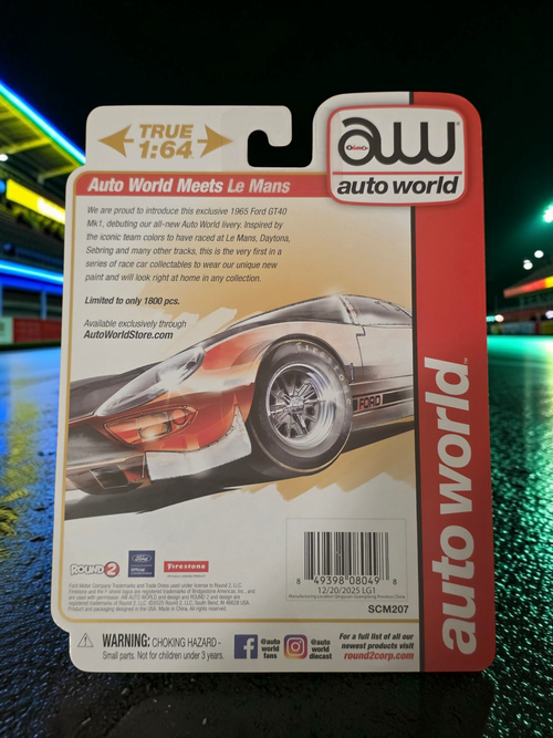 AUTO WORLD EXCLUSIVE 1965 FORD GT40 MK1