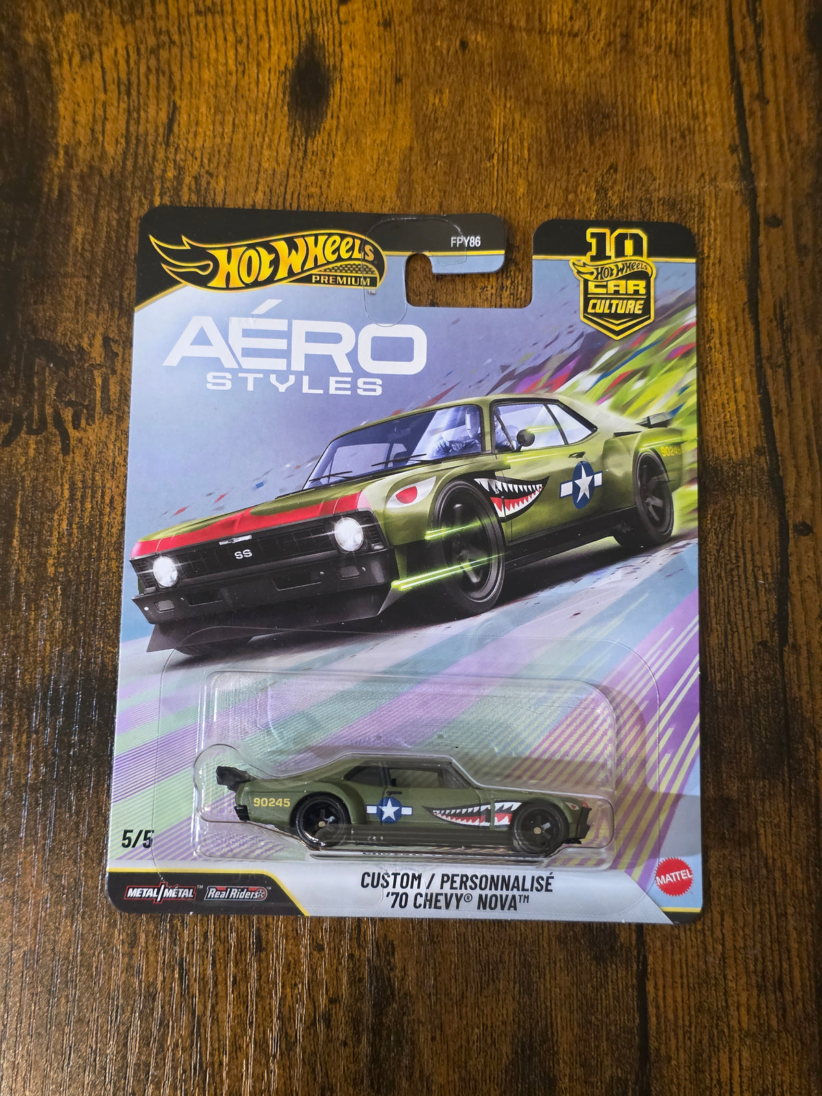 HOT WHEELS PREMIUM CUSTOM '70 CHEVY NOVA