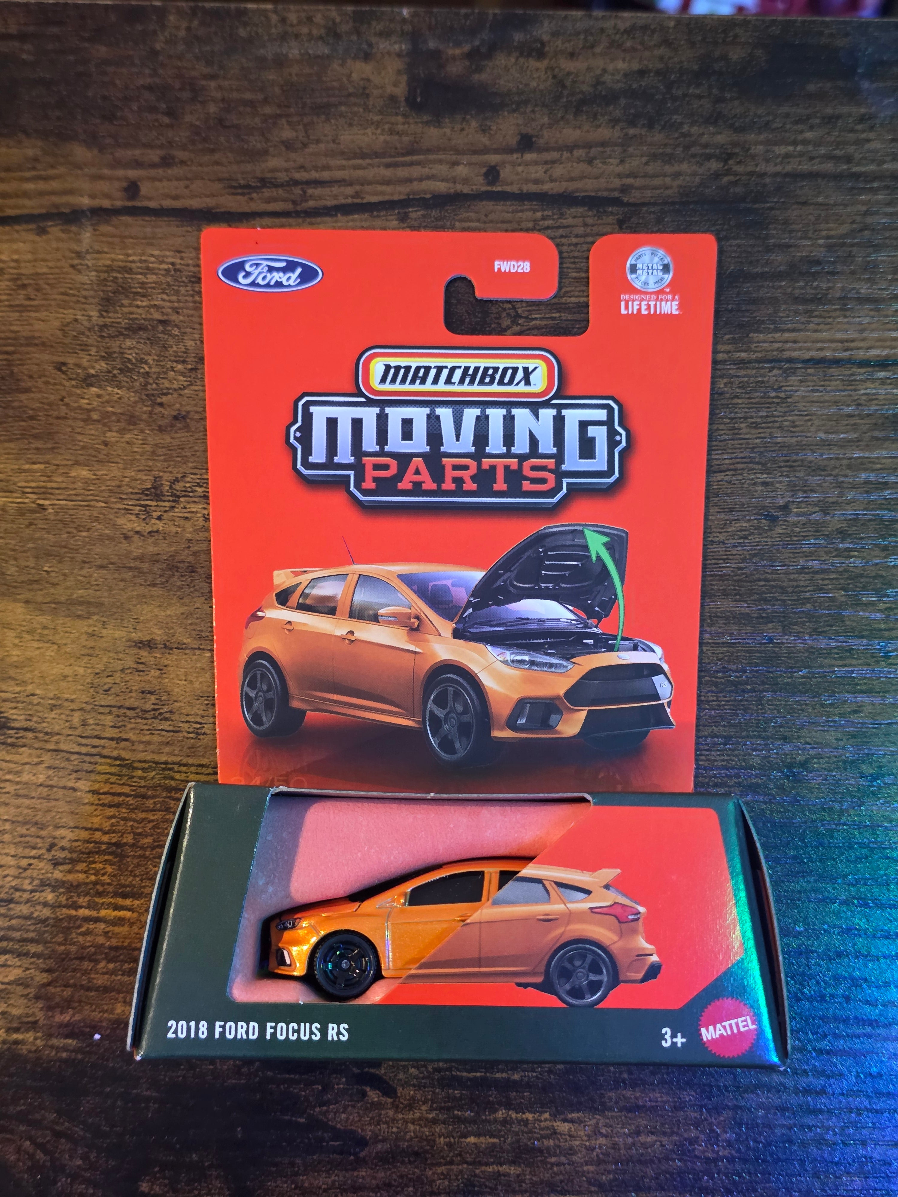 MATCHBOX MOVING PARTS 2018 FORD FOCUS RS