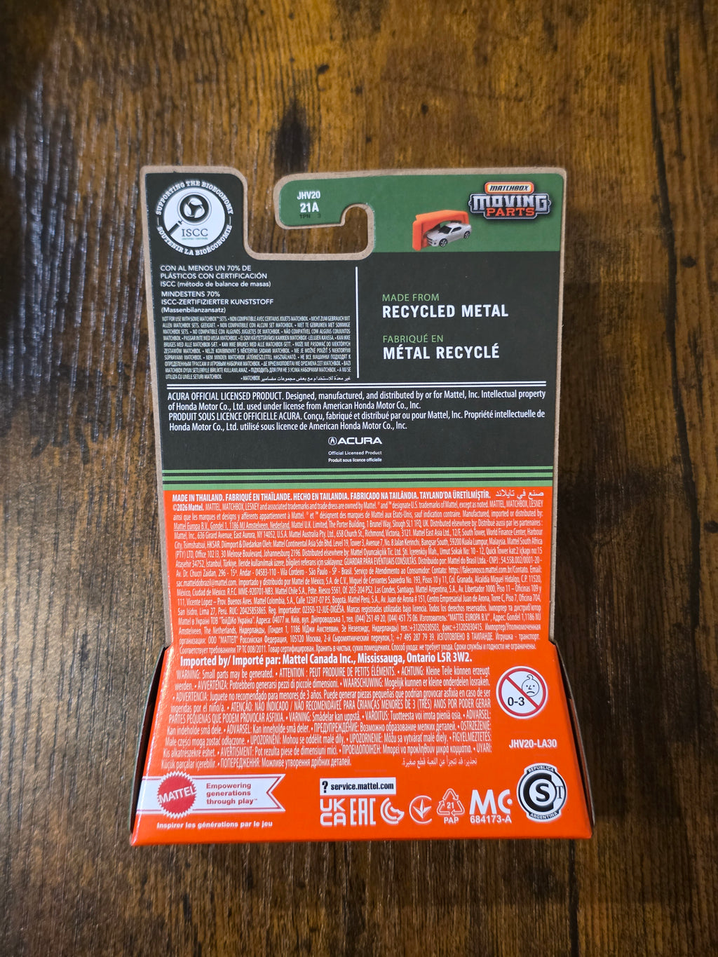 MATCHBOX 2024 ACURA INTEGRA TYPE S HRC