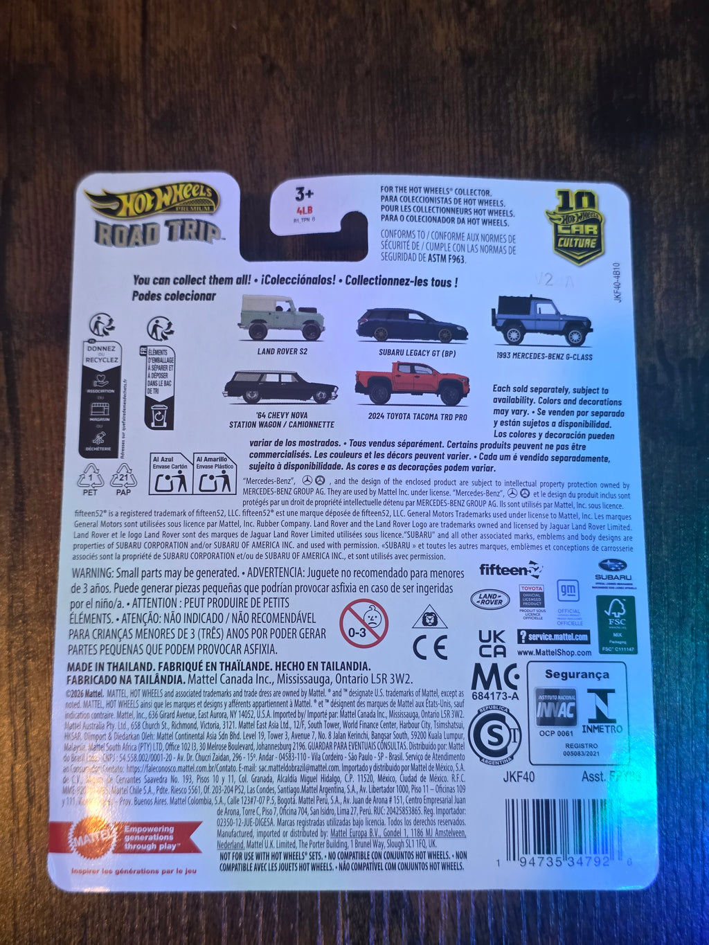 HOT WHEELS PREMIUM 2024 TOYOTA TACOMA TRD PRO