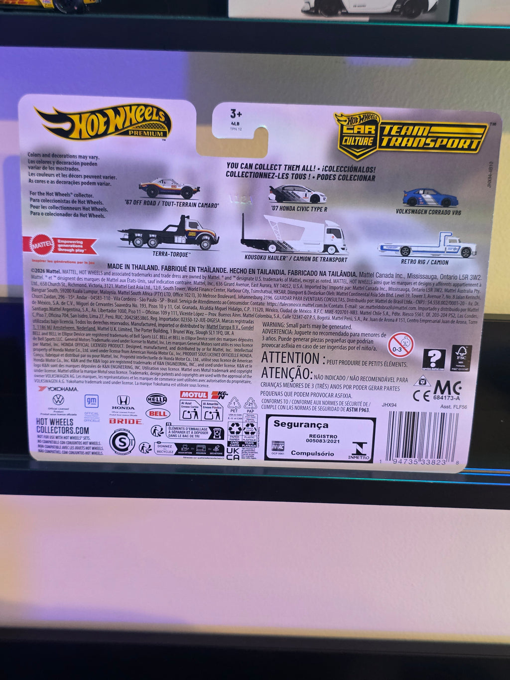 HOT WHEELS PREMIUM '07 HONDA CIVIC TYPE-R