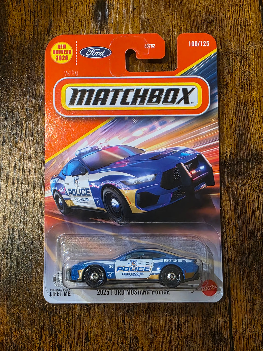 MATCHBOX 2025 FORD MUSTANG POLICE