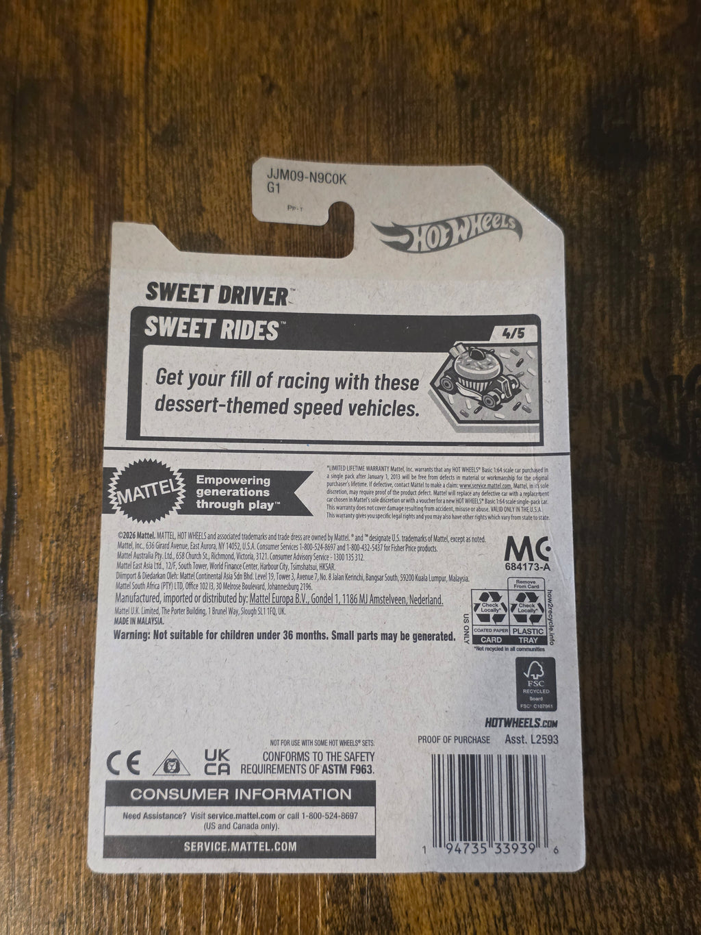HOT WHEELS TREASURE HUNT SWEET DRIVER