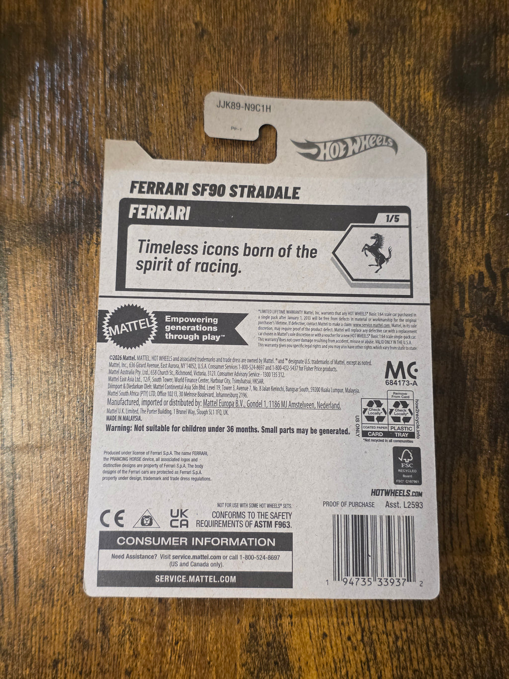 HOT WHEELS FERRARI SF90 STRADALE