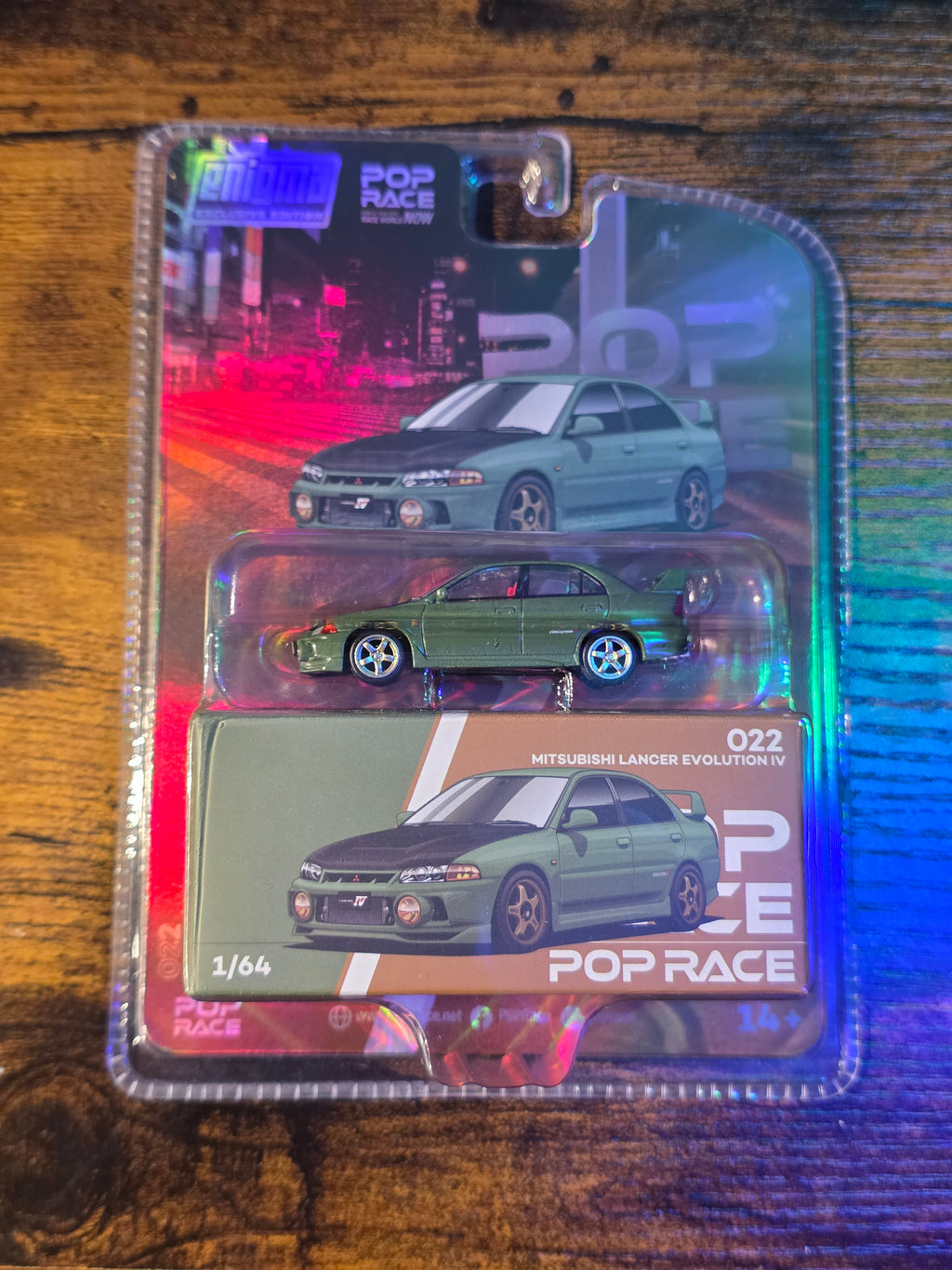 POP RACE 022 MITSUBISHI LANCER EVOLUTION IV CHASE