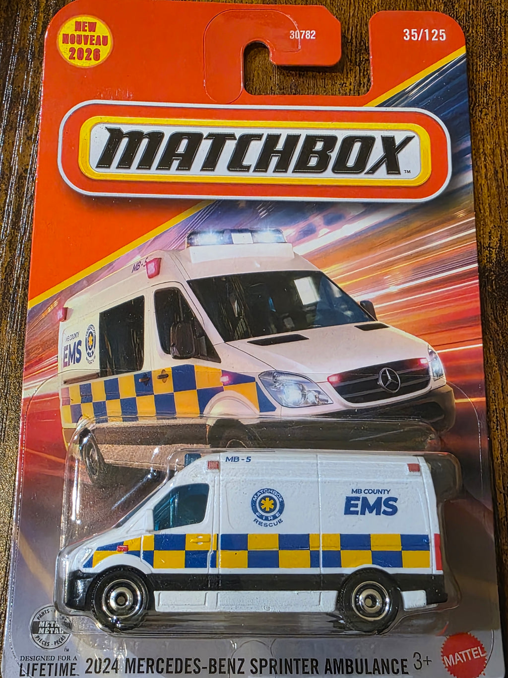 MATCHBOX 2024 MERCEDES-BENZ SPRINTER AMBULANCE