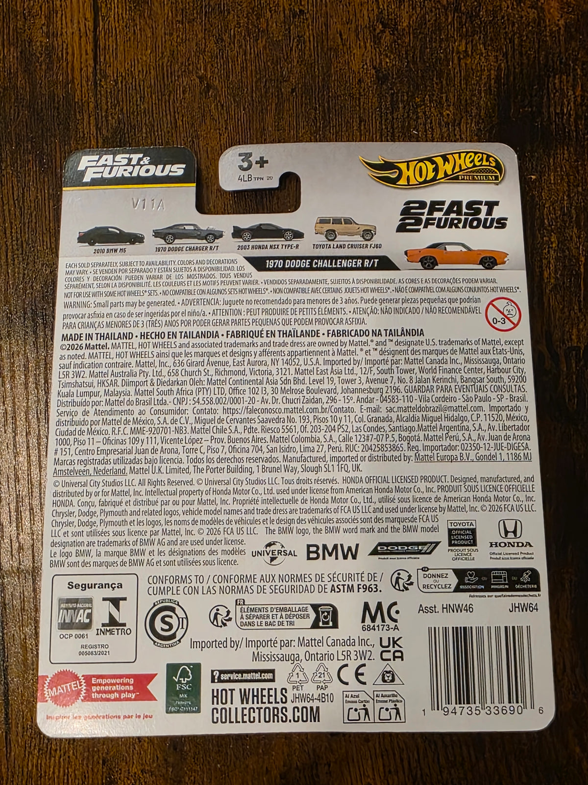 HOT WHEELS PREMIUM 1970 DODGE CHALLENGER R/T