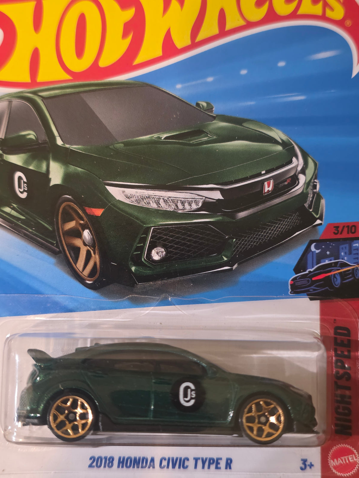 HOT WHEELS 2018 HONDA CIVIC TYPE R