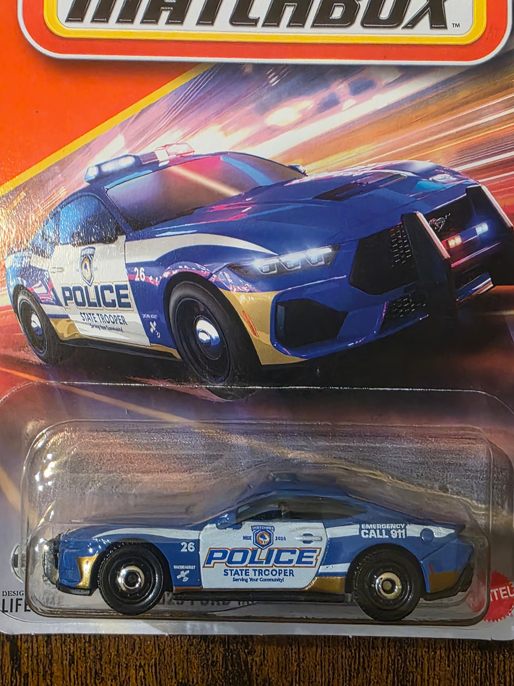 MATCHBOX 2025 FORD MUSTANG POLICE