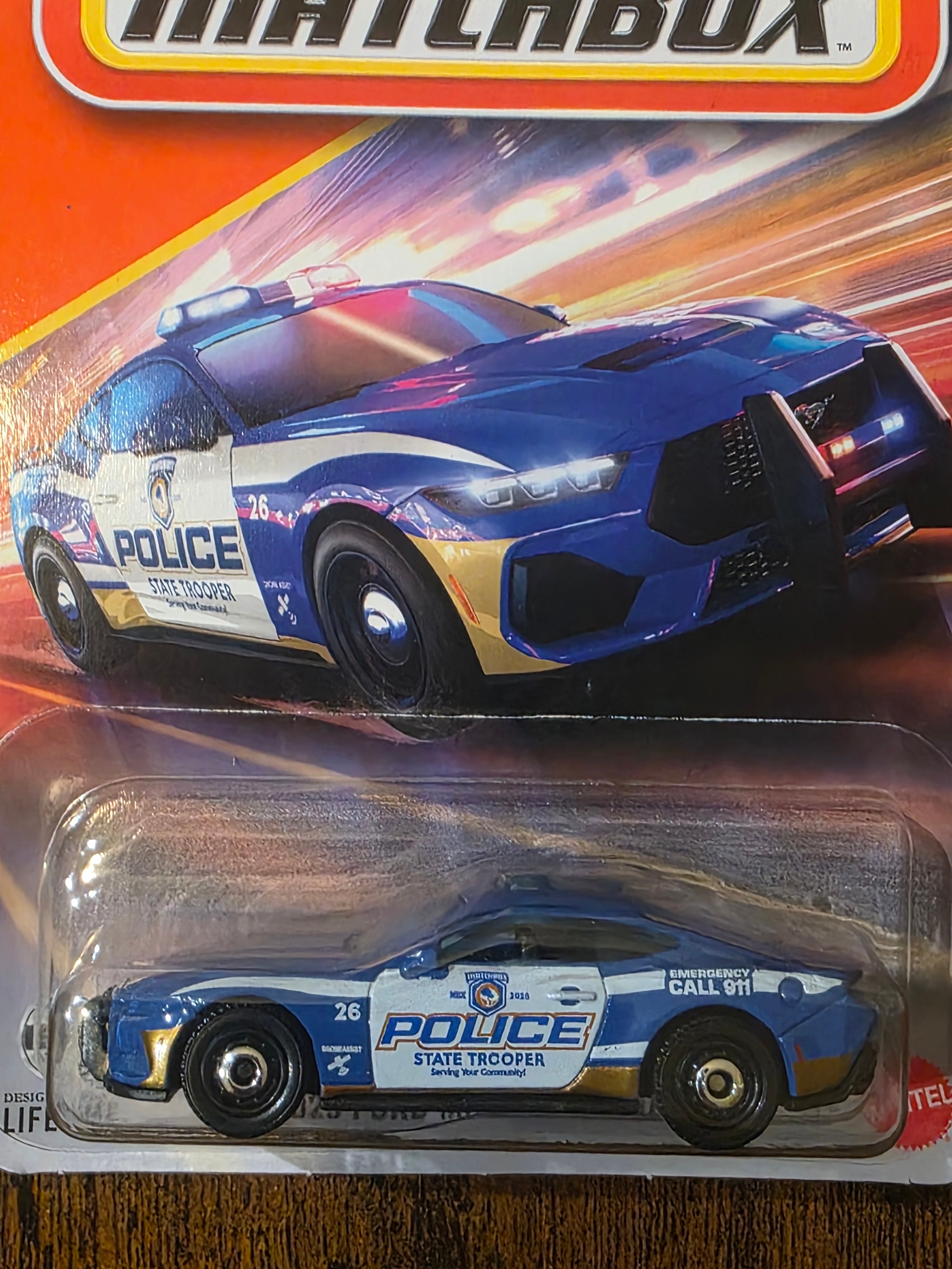 MATCHBOX 2025 FORD MUSTANG POLICE
