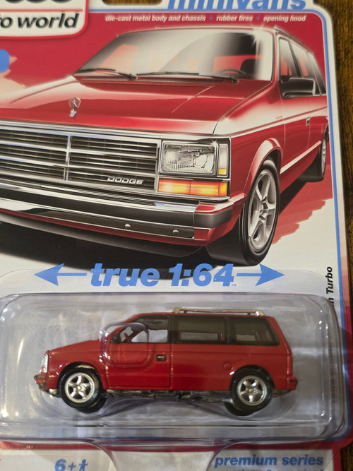 AUTO WORLD 1989 DODGE CARAVAN TURBO
