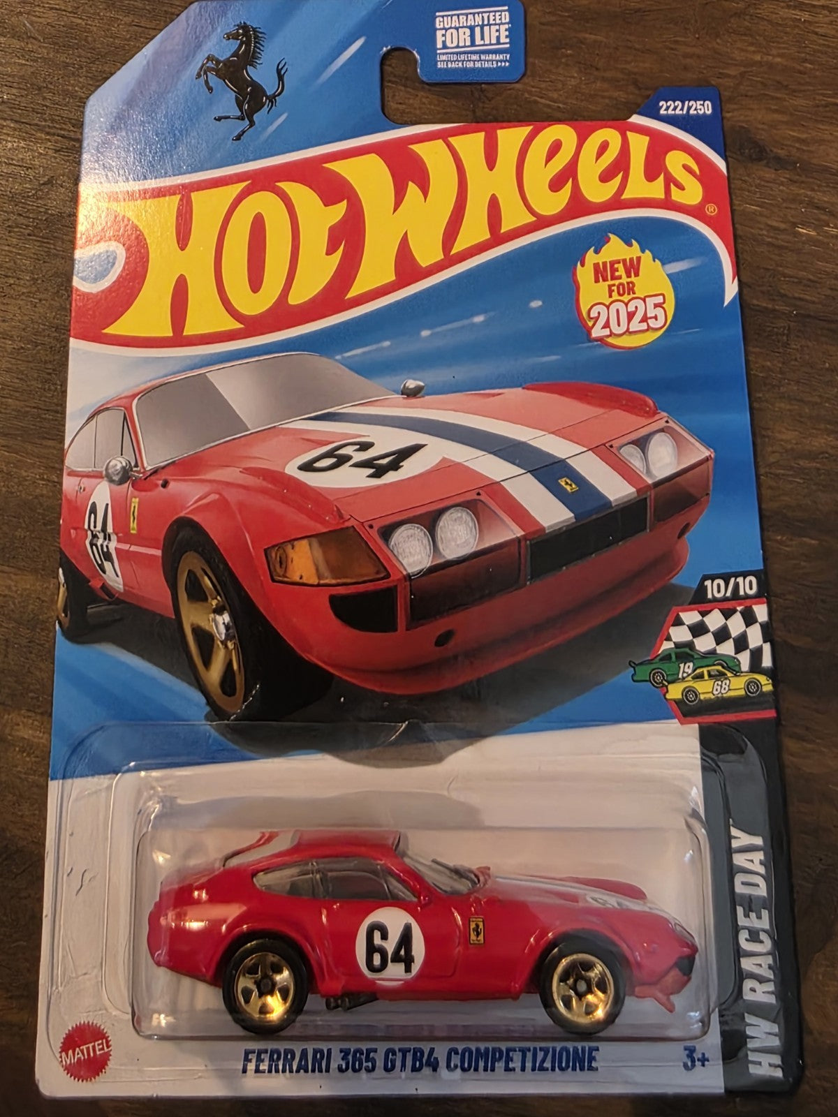 Hot Wheels Ferrari 365 GTB4 Competizione HW Race Day Series Diecast