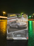 Winters & Johnson Diecast Hot Wheels Premium Porsche 993 GT2 Modern Classics 1:64 scale diecast car in silver packaging