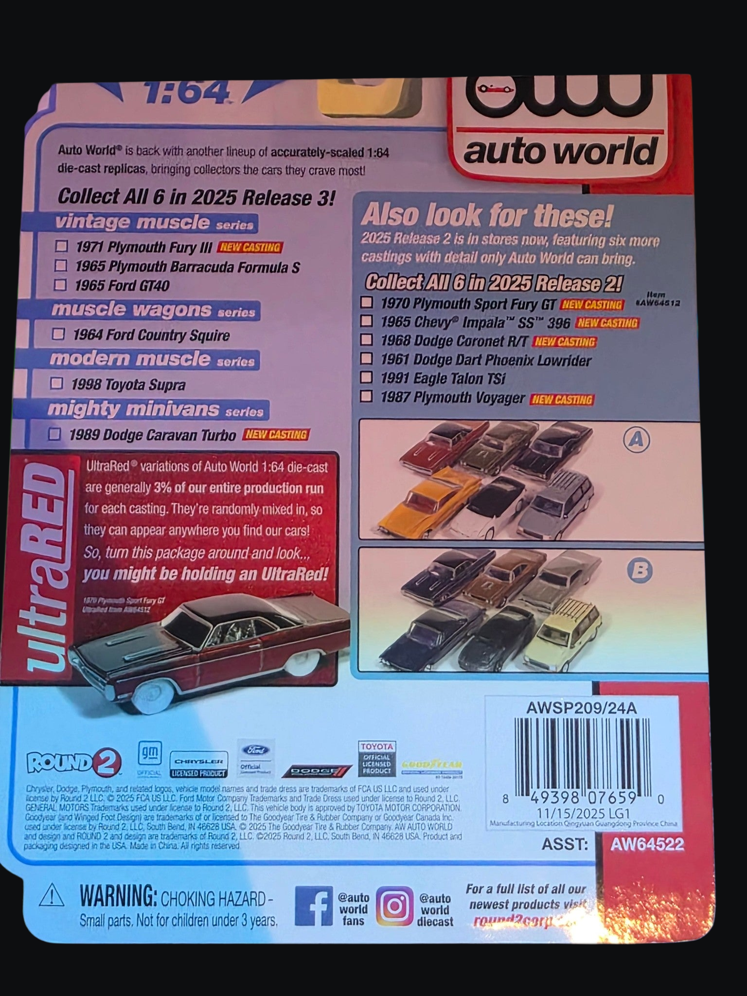 AUTO WORLD PREMIUM 1998 TOYOTA SUPRA – Winters & Johnson Diecast